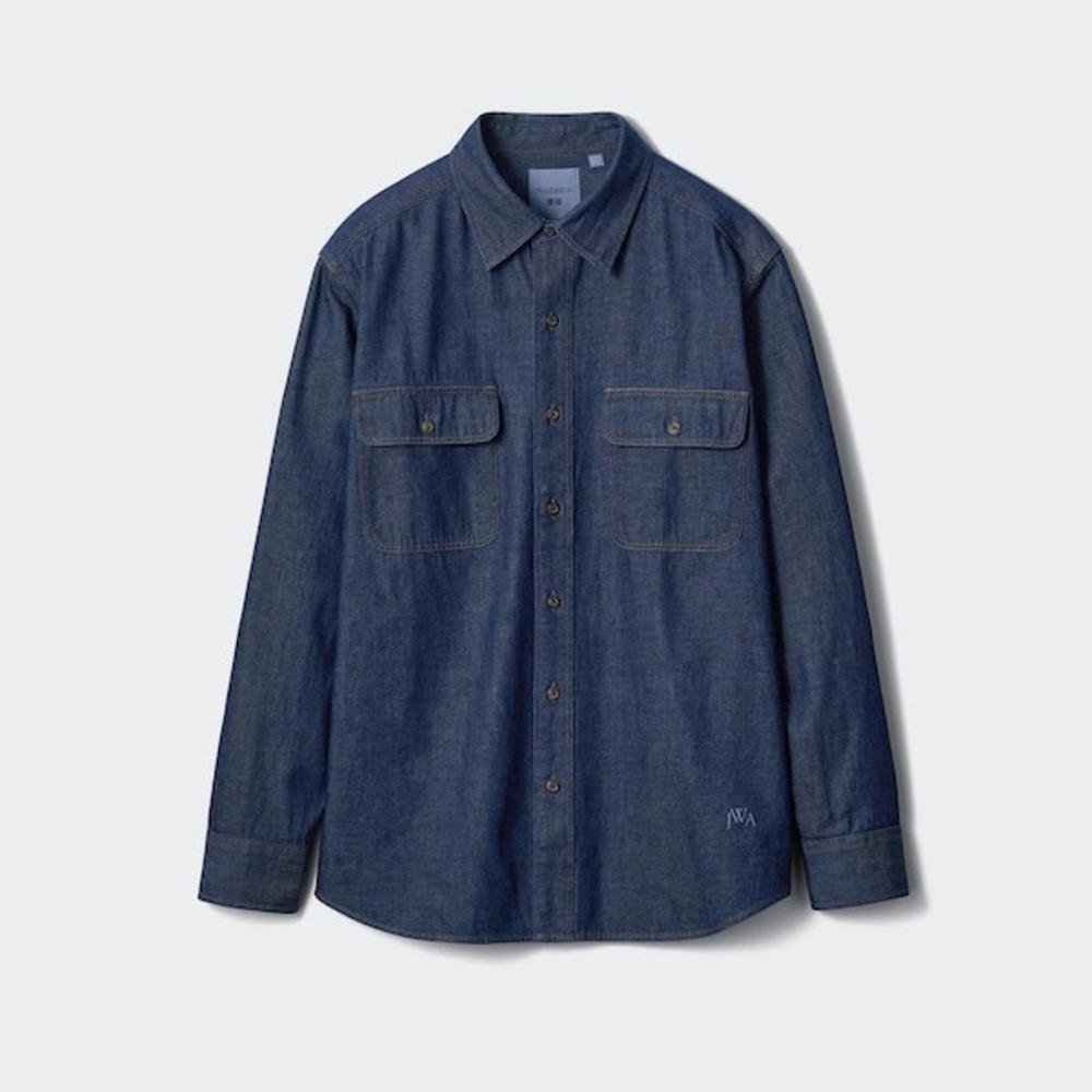 Uniqlo Dark Blue Denim Shirt
